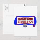Trailer Park Heiress Briefkaart (Voorkant / Achterkant)