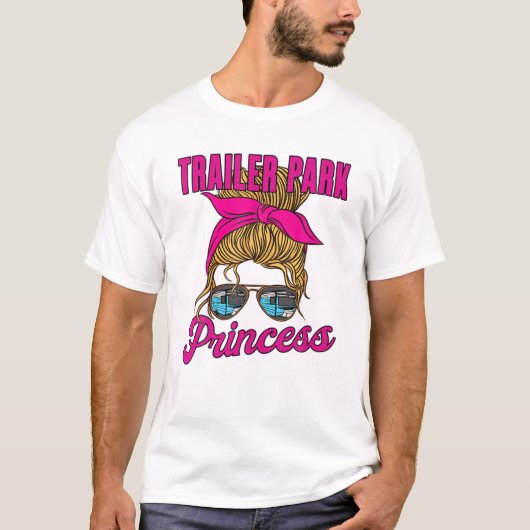 Trailer Park Princess- Cute Funny Camper Girl Styl T-shirt (Voorkant)