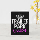 Trailer Park Queen Funny Redneck Camping Gift Chri Kaart (Gele Bloem)
