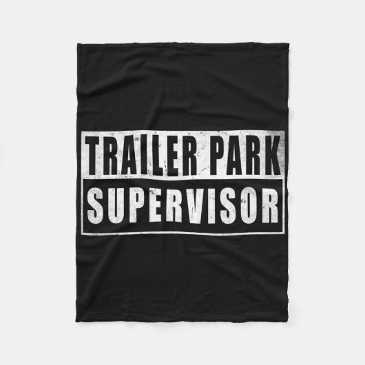 Trailer Park Supervisor Grappige Vintage Fleece Deken (Voorkant)