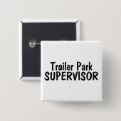 Trailer Park Supervisor Vierkante Button 5,1 Cm (Voorkant /achterkant)