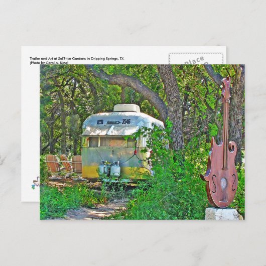 Trailer Scene at Sol'Stice, Dripping Springs, TX Briefkaart (Voorkant / Achterkant)