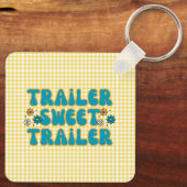 Trailer Sweet Trailer Geel Harlequin Sleutelhanger (Achterkant)