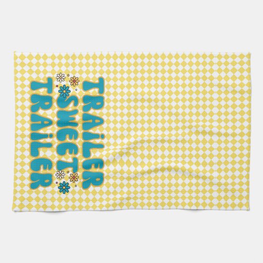 Trailer Sweet Trailer Geel Harlequin Theedoek (Horizontaal)