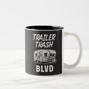 Trailer Trash Blvd Tweekleurige Koffiemok