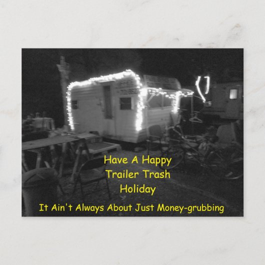 Trailer Trash Holiday EDL121015 Feestdagenkaart (Voorkant)