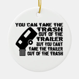 Trailer Trash Keramisch Ornament