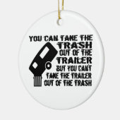 Trailer Trash Keramisch Ornament (Links)