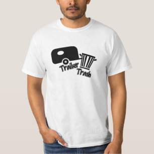 Trailer Trash. Pictogrammen voor &W T-shirt