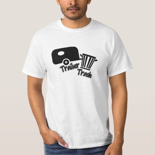 Trailer Trash. Pictogrammen voor &W T-shirt (Voorkant)