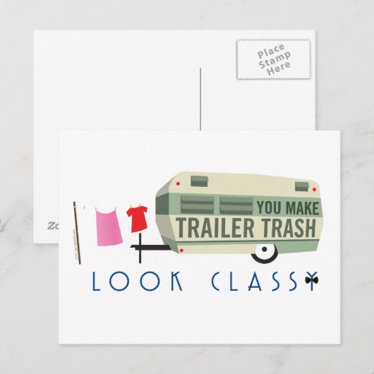 Trailer Trash Postcard Briefkaart (Voorkant / Achterkant)