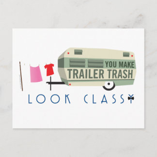 Trailer Trash Postcard Briefkaart