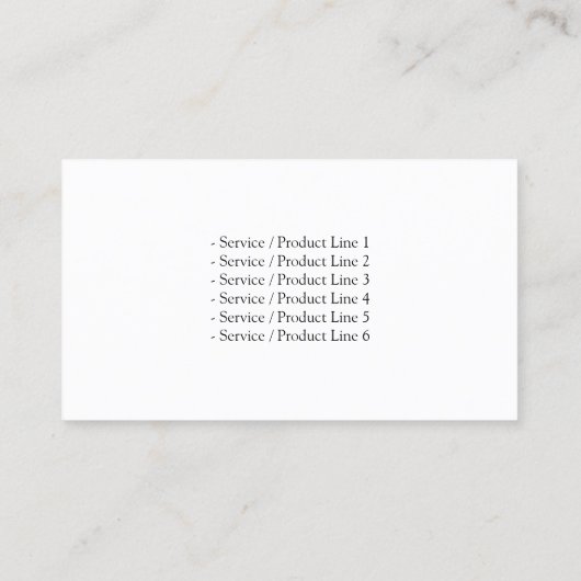 Trailer Truck Haulage Zwart Visitekaartje (Achterkant)