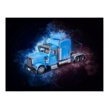 Trailer van Light Blue Semi