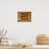 TRAILER ZOETE TRAILER RUSTIEK HOUT TEKEN POSTER (Keuken)