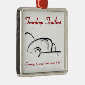 Trailers Red versie Metalen Ornament (Rechts)