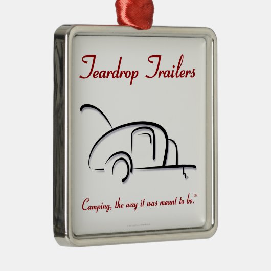 Trailers Red versie Metalen Ornament (Rechts)