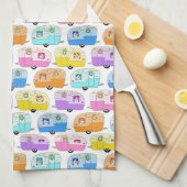  trailers voor kerstmis RV-kerst Theedoek (Quarter Fold)