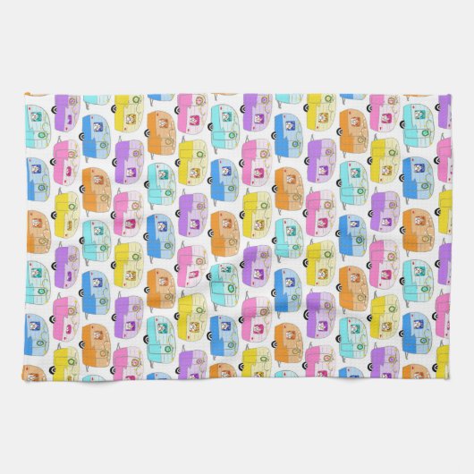  trailers voor kerstmis RV-kerst Theedoek (Horizontaal)