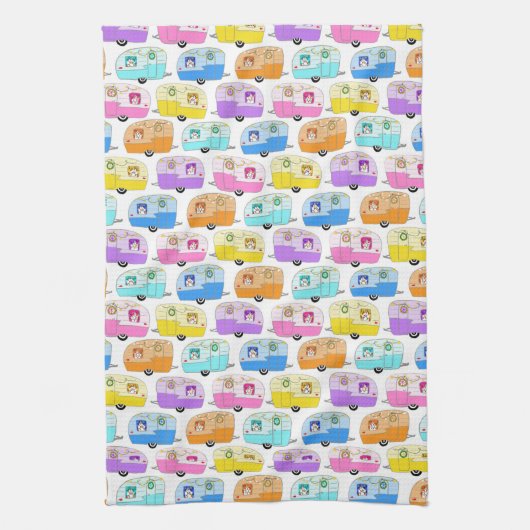  trailers voor kerstmis RV-kerst Theedoek (Verticaal)