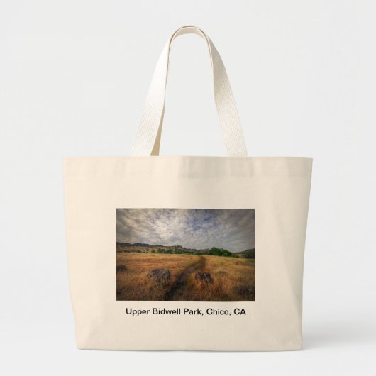 Trailhead, Upper Bidwell Park, Chico, Ca Grote Tote Bag (Voorkant)