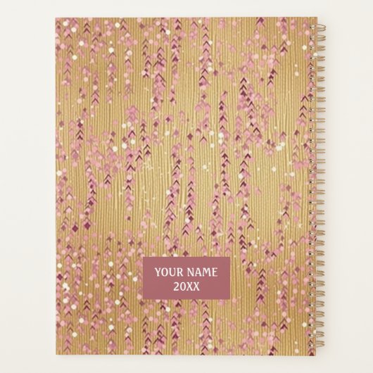 Trailing Blossom Chiyogami Planner (Achterkant)