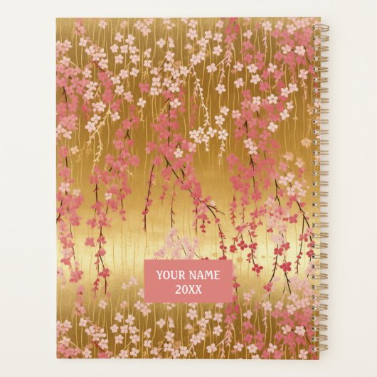 Trailing Sakura Chiyogami Planner (Achterkant)