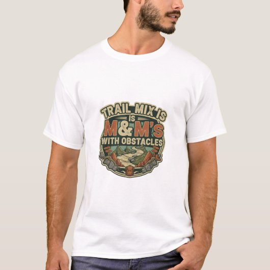 Trailmix is M&M's Met Obstakels T-shirt (Voorkant)