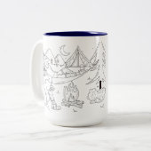 Trailpaca Stary Night Camp Sensaties Tweekleurige Koffiemok (Voorkant links)