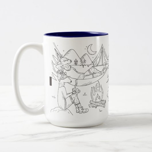 Trailpaca Stary Night Camp Sensaties Tweekleurige Koffiemok (Links)