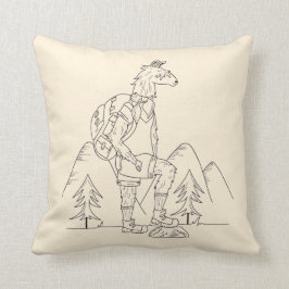 Trailpaca Trail Blazing Mountain Khaki Kussen