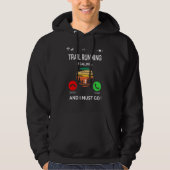 Trailrunning Trailrunner Running Artwork Trail Run Hoodie (Voorkant)