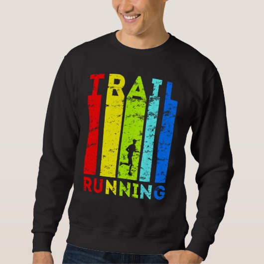Trailrunning Trailrunner Running Artwork Trail Run Trui (Voorkant)