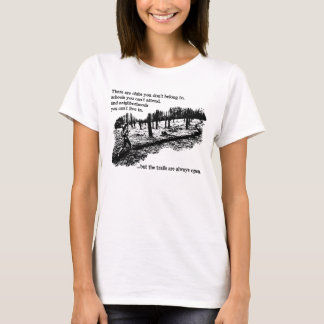 Trails Altijd open vrouwen T-shirt