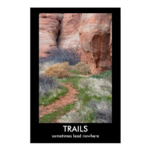 TRAILS Demotivationeel Poster