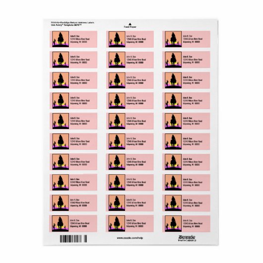 Trails einde stijl adres LABEL ~EZ2 Wijzigen Info (Full Sheet)