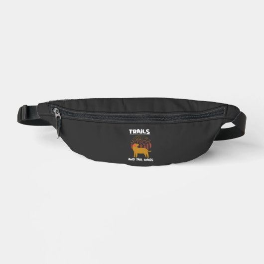 Trails en kwispelende Labrador Retriever Heuptasje (Voorkant)