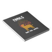 Trails en kwispelende Labrador Retriever Notitieblok (Schuin)