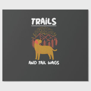 Trails en kwispelende staart Labrador Retriever Cadeaupapier