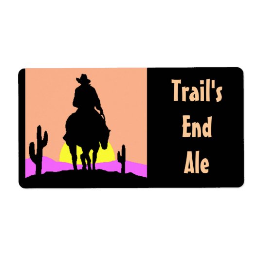 Trail's End Homebrew Bottling Home Brouwlabels Etiket (Voorkant)