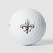 Trails I Travel Fleur de Lis Design Golfballen (Voorkant)