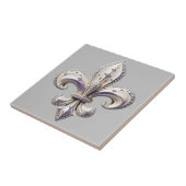 Trails I Travel Fleur de Lis Design Tegeltje (Zijkant)