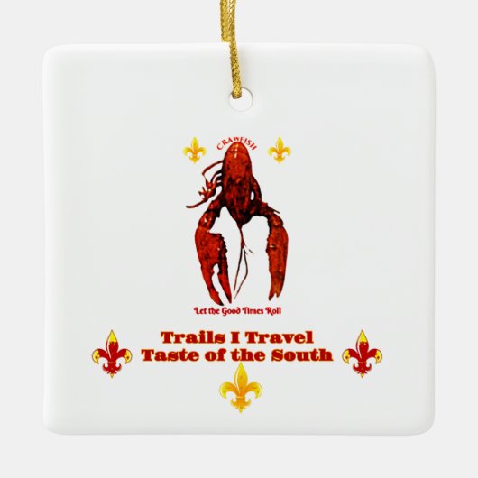 Trails I Travel Smaak van het Zuiden Keramisch Ornament (Voorkant)