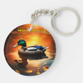 Trails Ik reis eend Sleutelhanger (Achterkant)