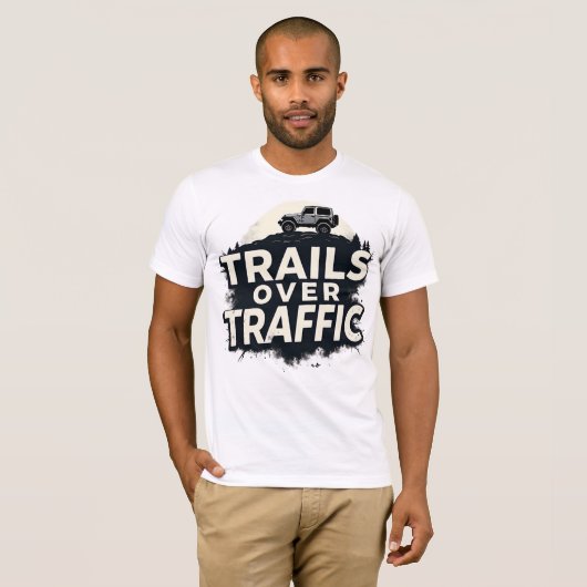 Trails Over Traffic T-shirt (Voorkant volledig)