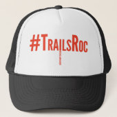 #TrailsRoc - Bleed Oranje Trucker Hat Pet (Voorkant)