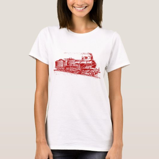 Train 03 - Ruby Red T-shirt (Voorkant)
