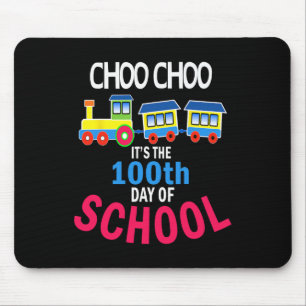 Train 100 dagen kleuterschool leerling leraar muismat