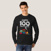 Train 100 Days Of Kindergarten School Student Teac T-shirt (Voorkant volledig)