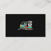 Train 12e verjaardag Jongen 12 jaar oud voor kinde Visitekaartje (Achterkant)